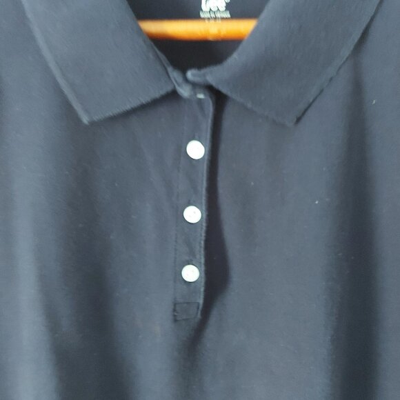 Riders By Lee Polo Shirt Women's XXL Navy Blue Short Sleeve Collared Top - Picture 2 of 4